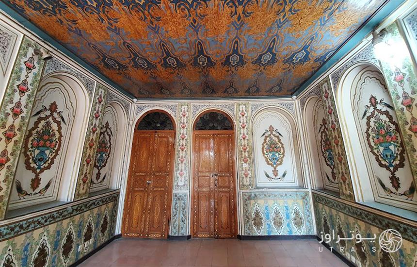 اتاق‌های عمارت اصلی باغ نارنجستان قوام در شیراز